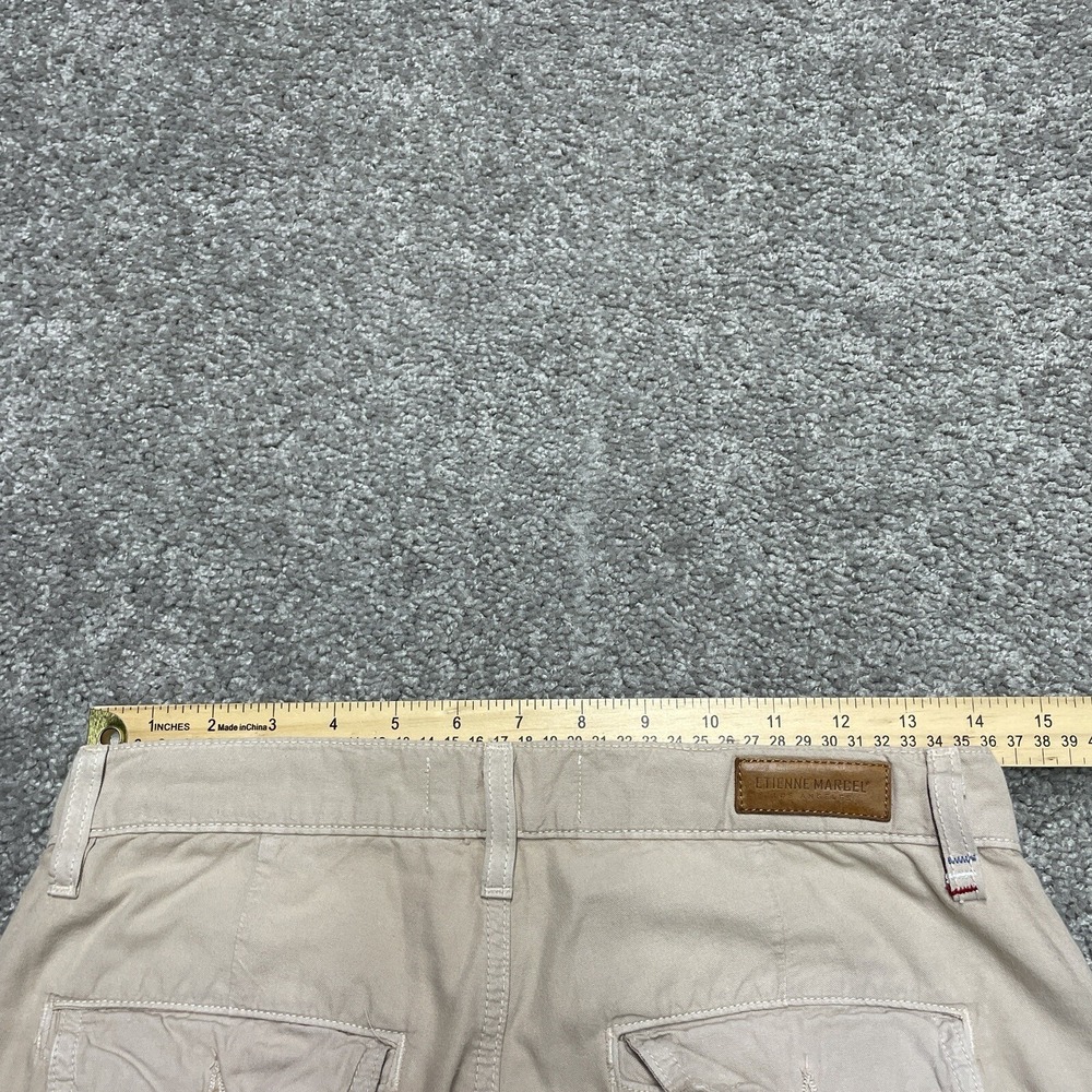 Etienne Marcel Pants Cargo Beige 28X27 Trousers EM31025 Straight‎ USA made EUC - Picture 10 of 13